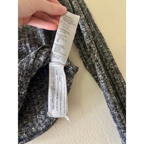 Abercrombie & Fitch Long Sleeve Crop Top Rib Knit Heather Gray Sweater Shirt - Picture 6 of 9